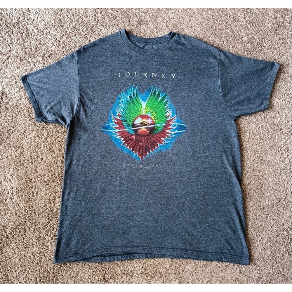 Journey T-Shirt Men's Size XL Gray Graphic Print Shirt